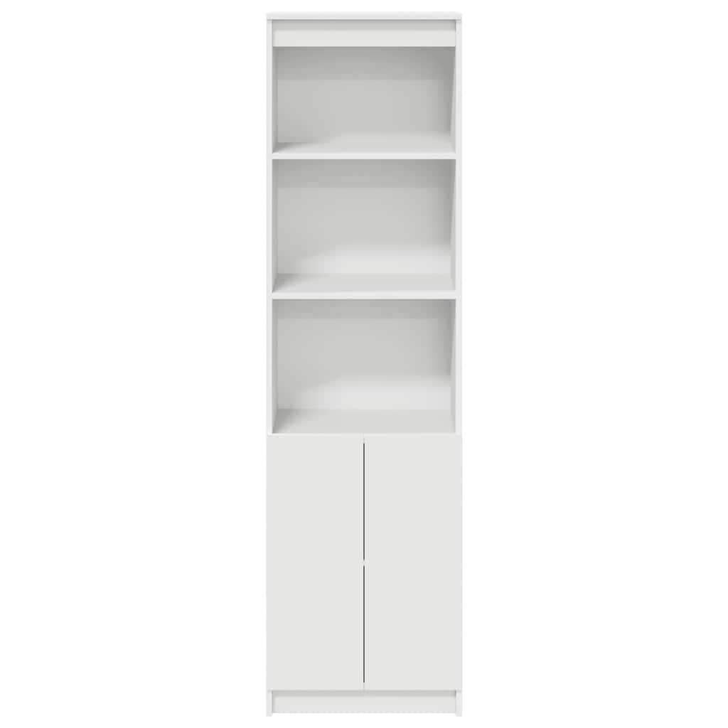højskab 50x35x180 cm konstrueret træ hvid