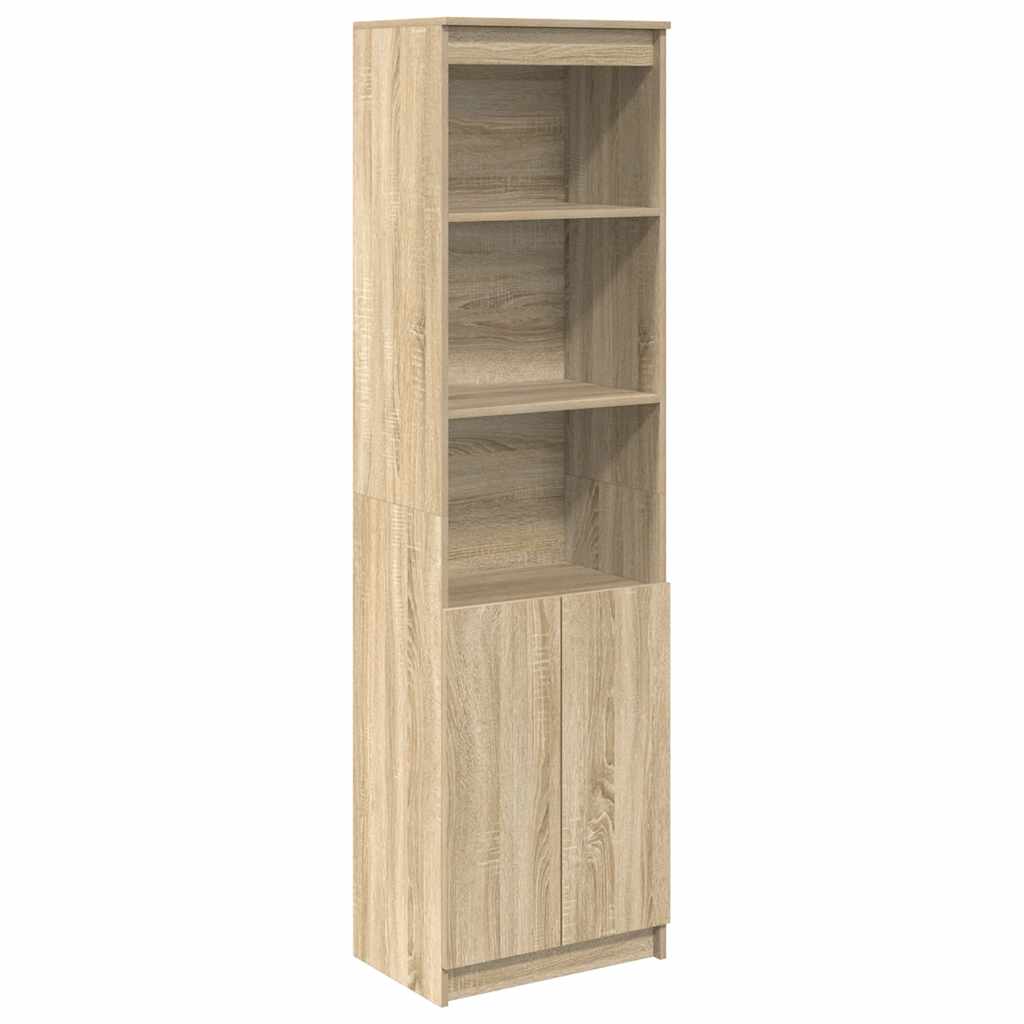 højskab 50x35x180 cm konstrueret træ sonoma-eg