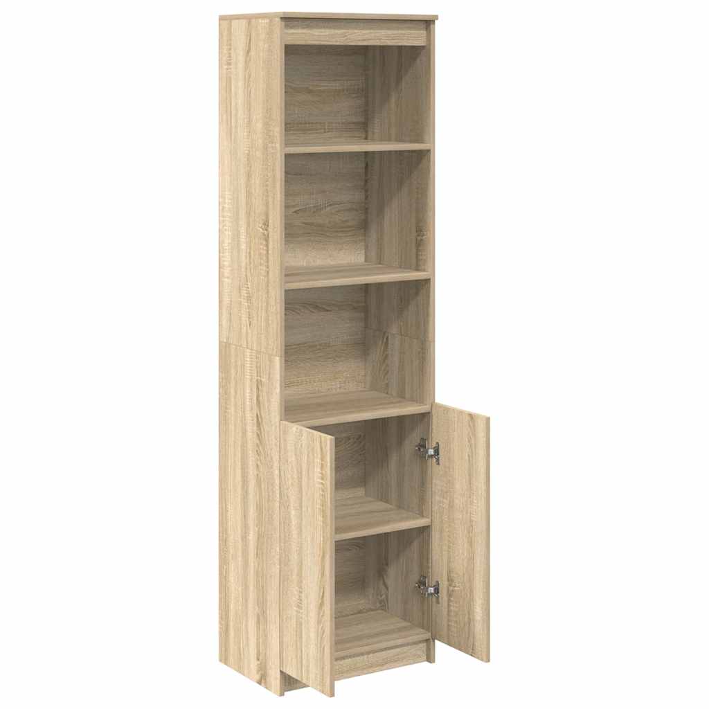 højskab 50x35x180 cm konstrueret træ sonoma-eg