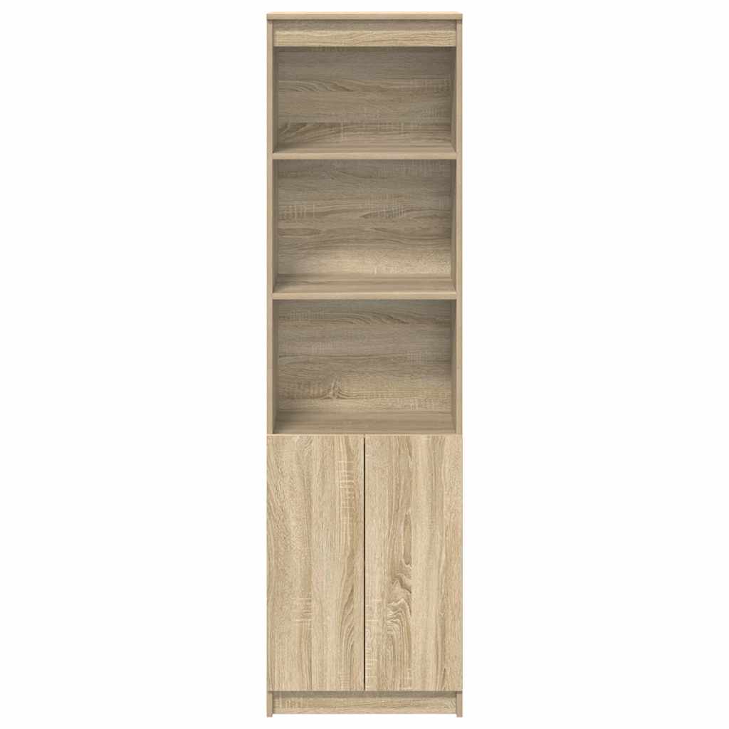 højskab 50x35x180 cm konstrueret træ sonoma-eg