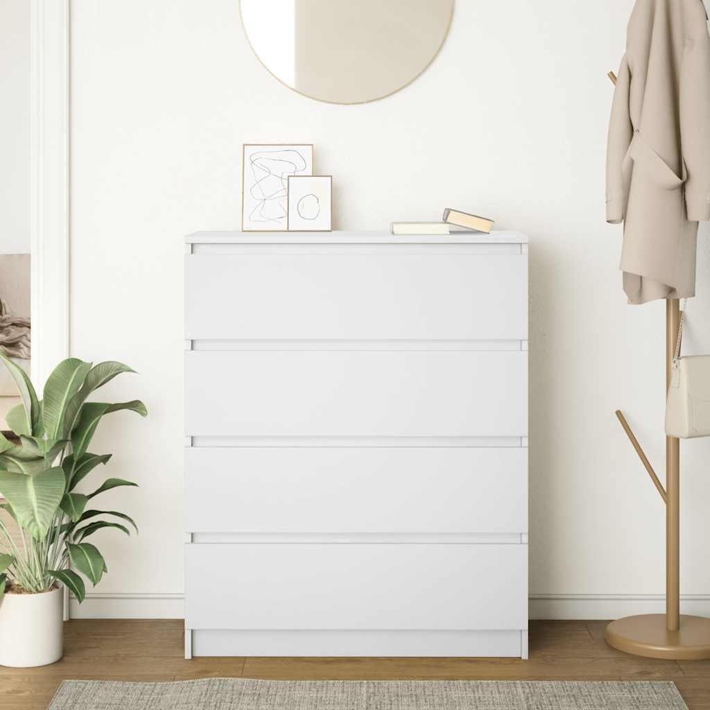 skab 80x35x99 cm konstrueret træ hvid