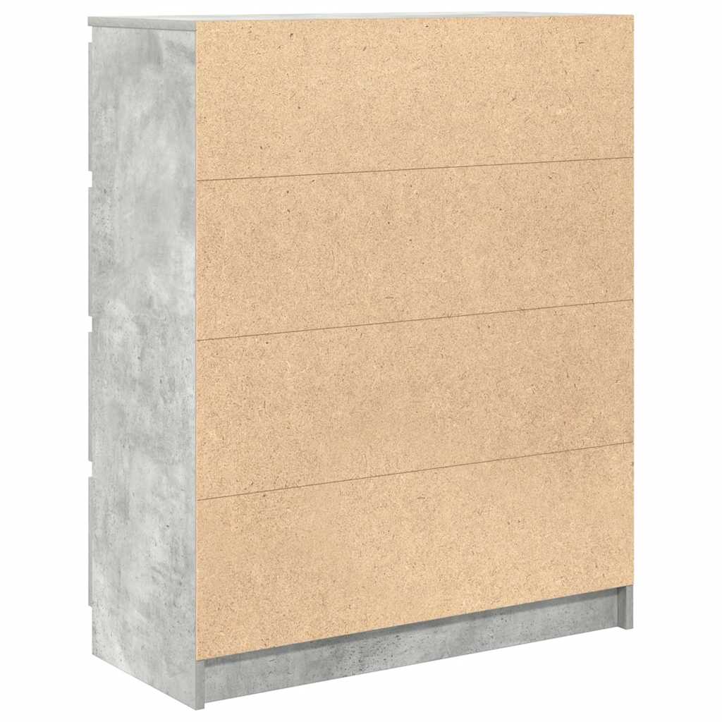 skænk 80x35x99 cm konstrueret træ betongrå