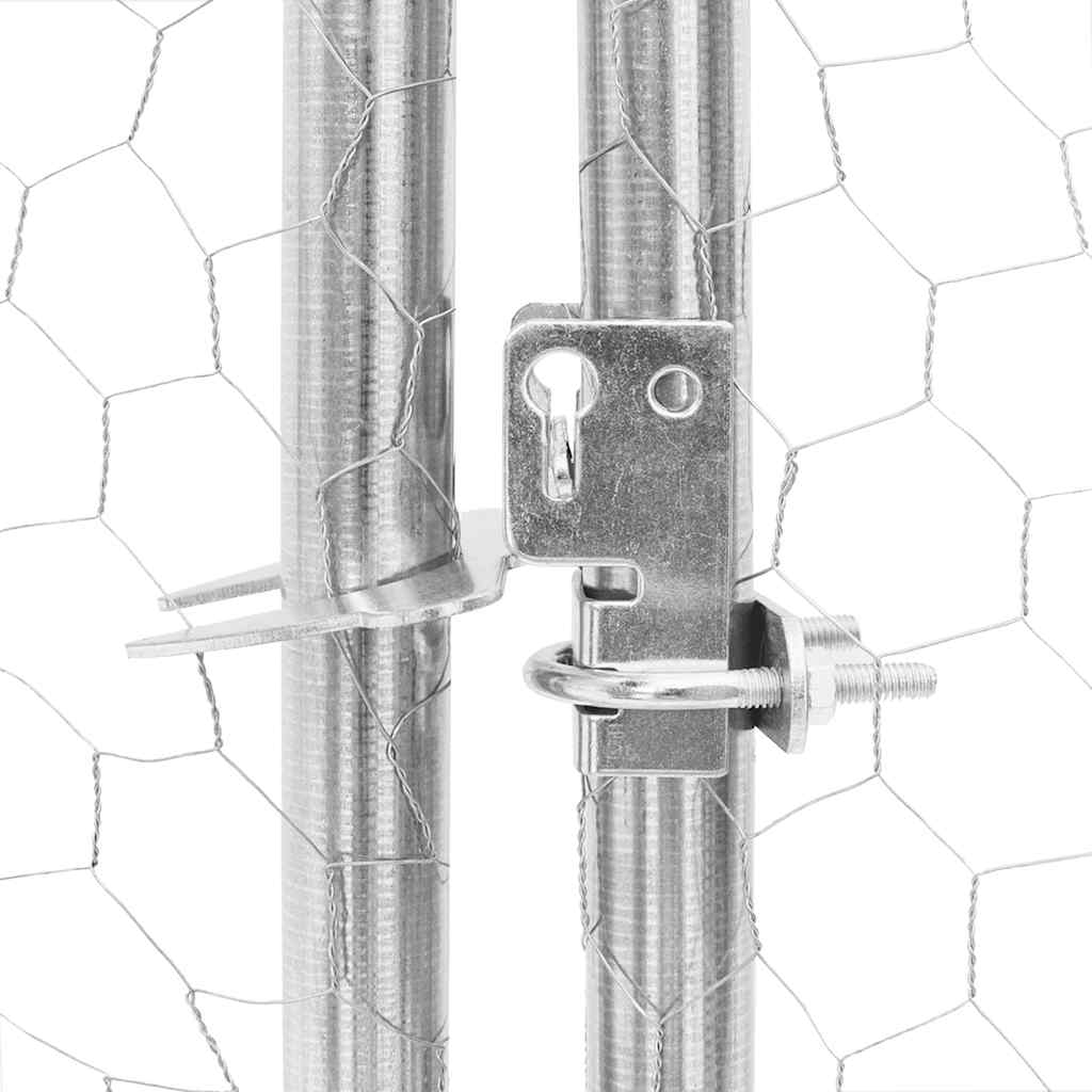 hønsegård 2,5x4x2,25 m galvaniseret stål