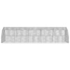 hønsegård 2,5x10x2,25 m galvaniseret stål