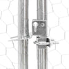 hønsegård 2,5x10x2,25 m galvaniseret stål