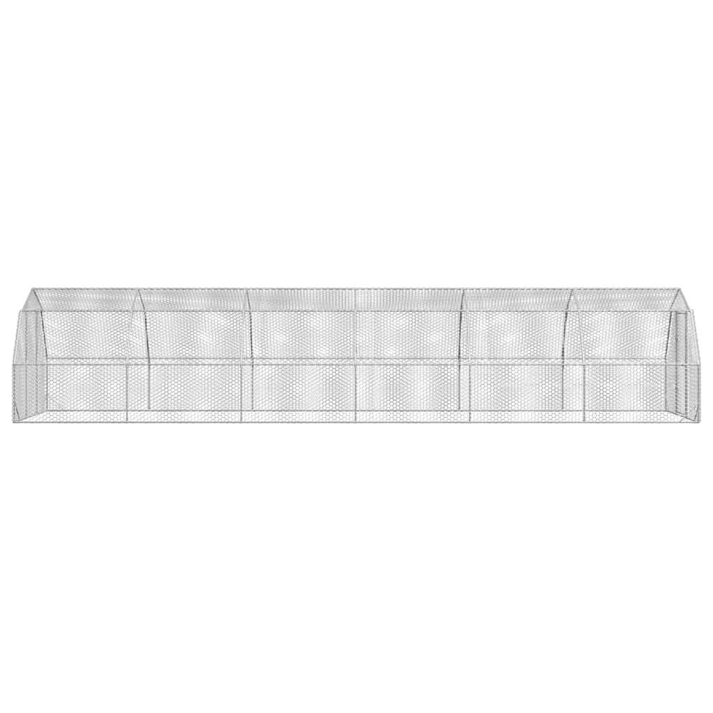 hønsegård 2,5x12x2,25 m galvaniseret stål