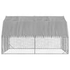 hønsegård med tag 2,5x4x2,25 m galvaniseret stål