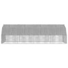 hønsegård med tag 2,5x8x2,25 m galvaniseret stål