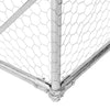 hønsegård med tag 2,5x10x2,25 m galvaniseret stål