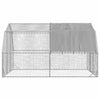 hønsegård med tag 2,5x4x2,25 m galvaniseret stål