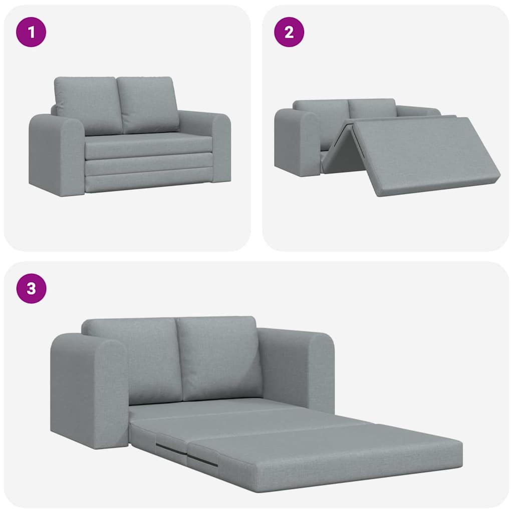 Sovesofa Lysegrå 148 x 71 x 83 cm Stof