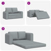 Sovesofa Lysegrå 148 x 71 x 83 cm Stof