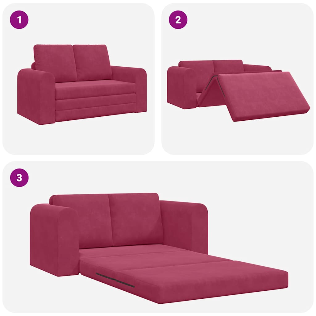 Sovesofa Vinrød 148 x 71 x 83 cm Fløjl