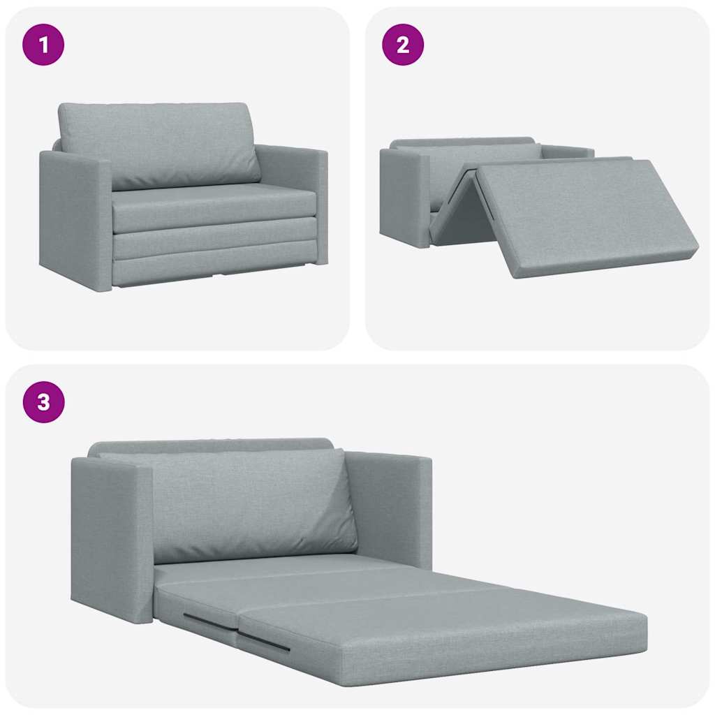 Sovesofa Lysegrå 124 x 71 x 78 cm Stof