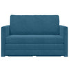 Sovesofa Blå 124 x 204 x 61 cm Fløjl