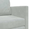 Sovesofa Lysegrå 124 x 204 x 61 cm Fløjl