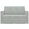 Sovesofa Lysegrå 124 x 204 x 61 cm Fløjl