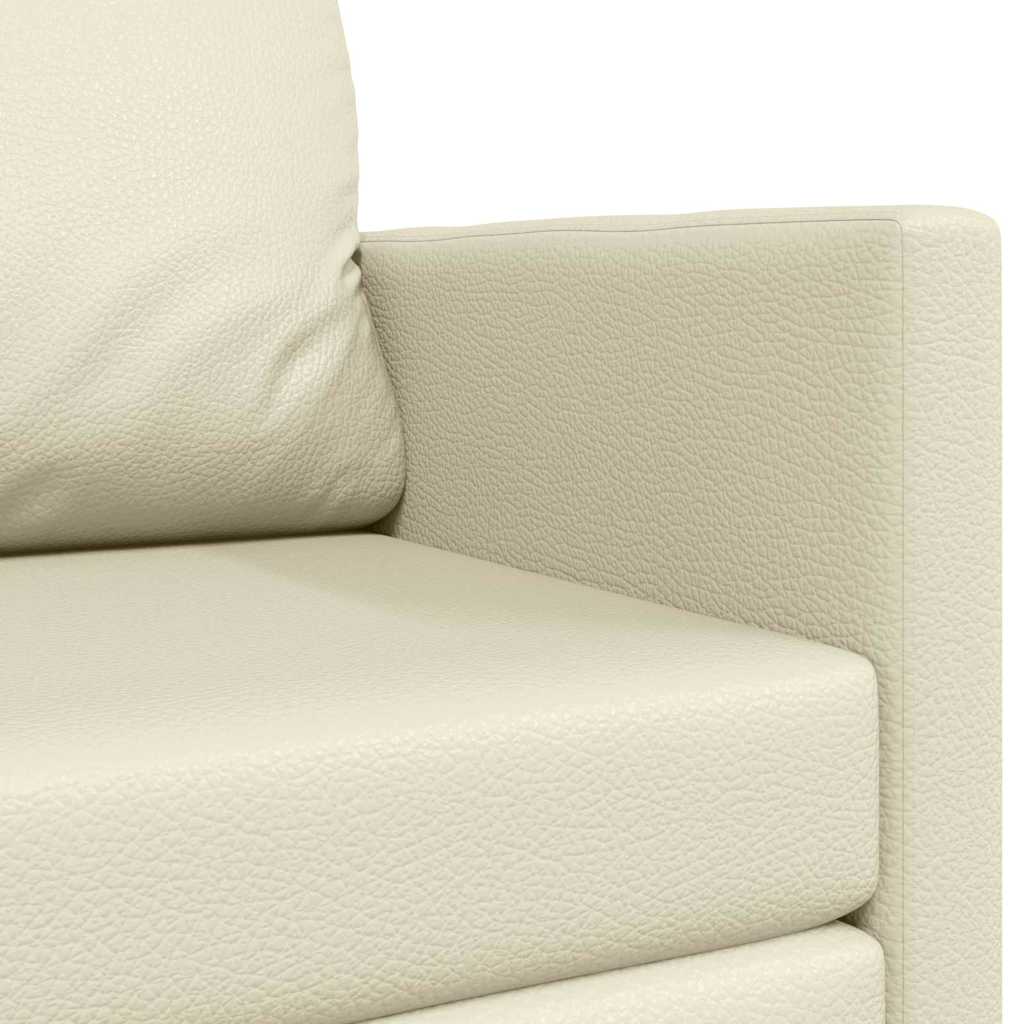 Sovesofa Creme 124 x 71 x 78 cm Kunstlæder