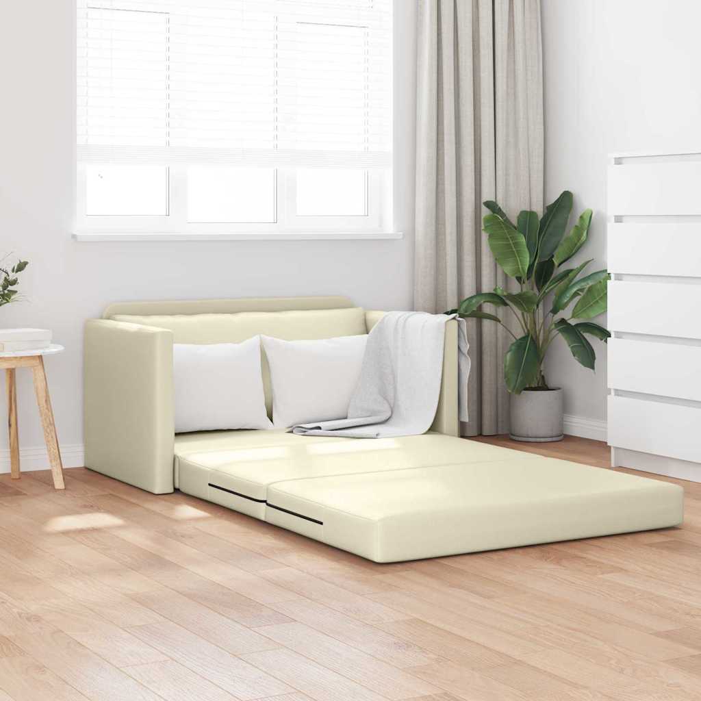 Sovesofa Creme 124 x 71 x 78 cm Kunstlæder