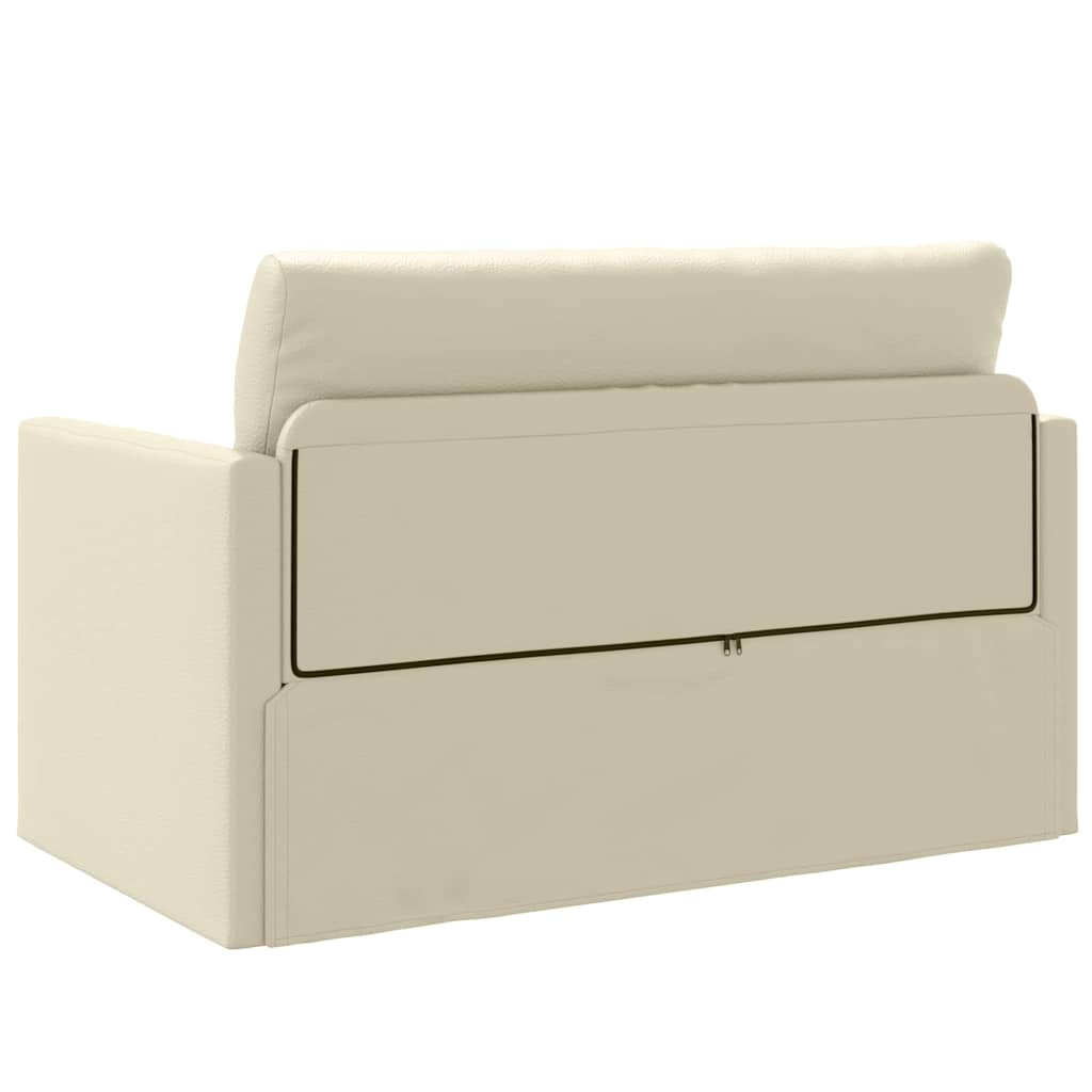 Sovesofa Creme 124 x 71 x 78 cm Kunstlæder