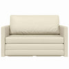 Sovesofa Creme 124 x 71 x 78 cm Kunstlæder