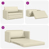 Sovesofa Creme 124 x 71 x 78 cm Kunstlæder