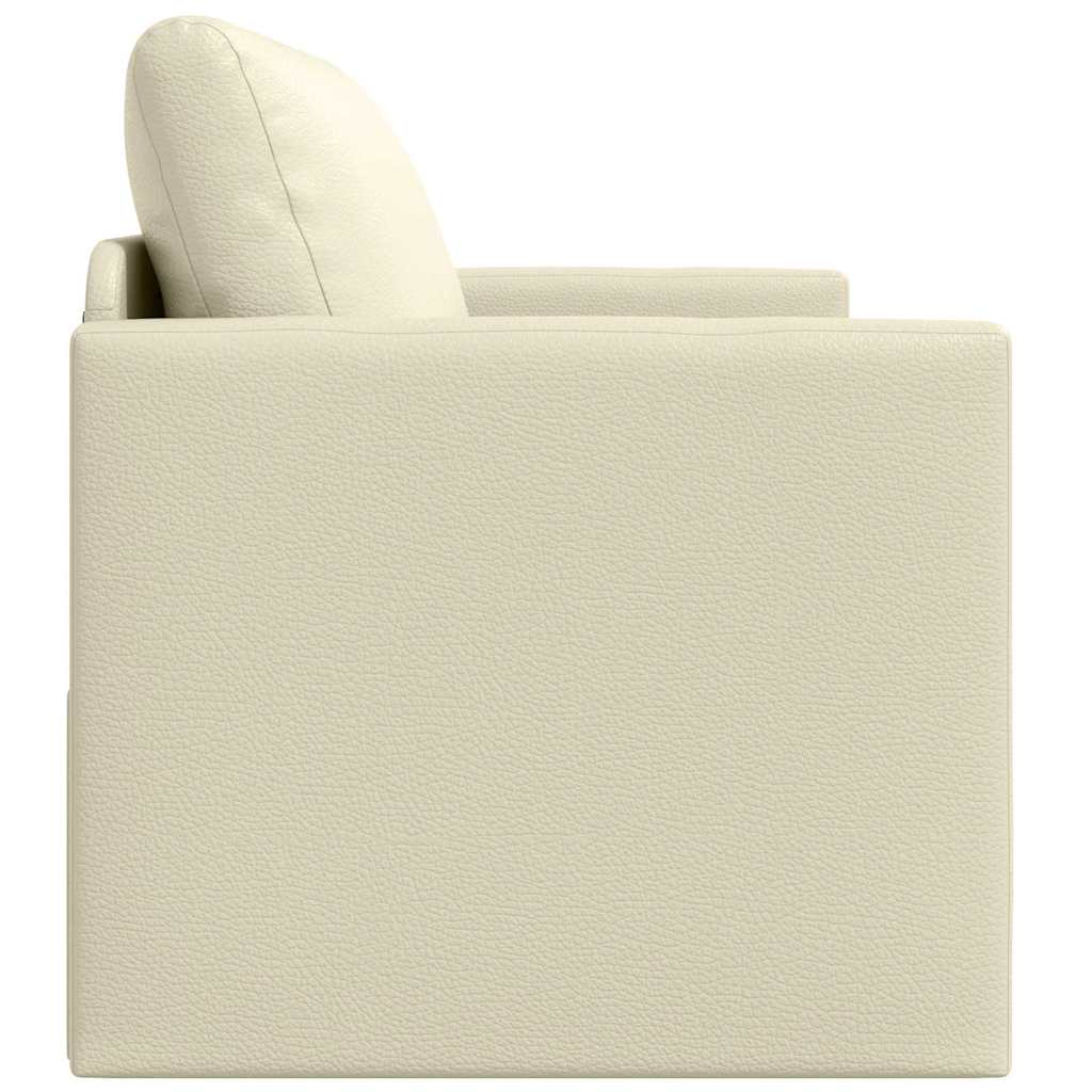 Sovesofa Creme 124 x 71 x 78 cm Kunstlæder
