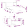 Sovesofa Creme 124 x 71 x 78 cm Kunstlæder