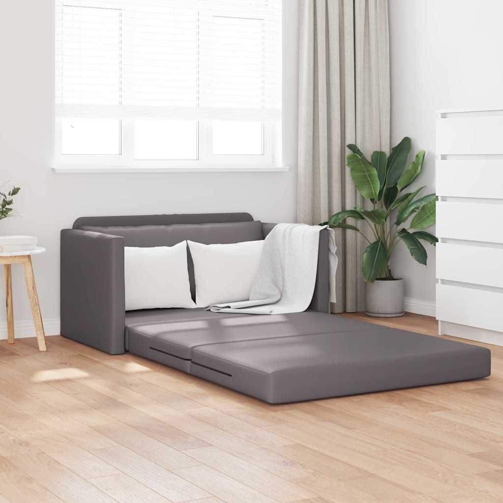 Sovesofa Grå 124 x 71 x 78 cm Kunstlæder