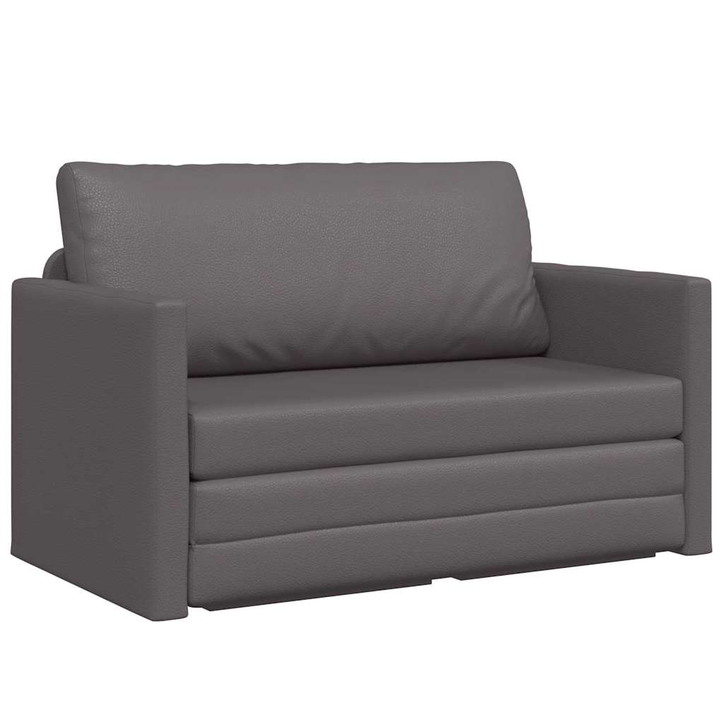 Sovesofa Grå 124 x 71 x 78 cm Kunstlæder