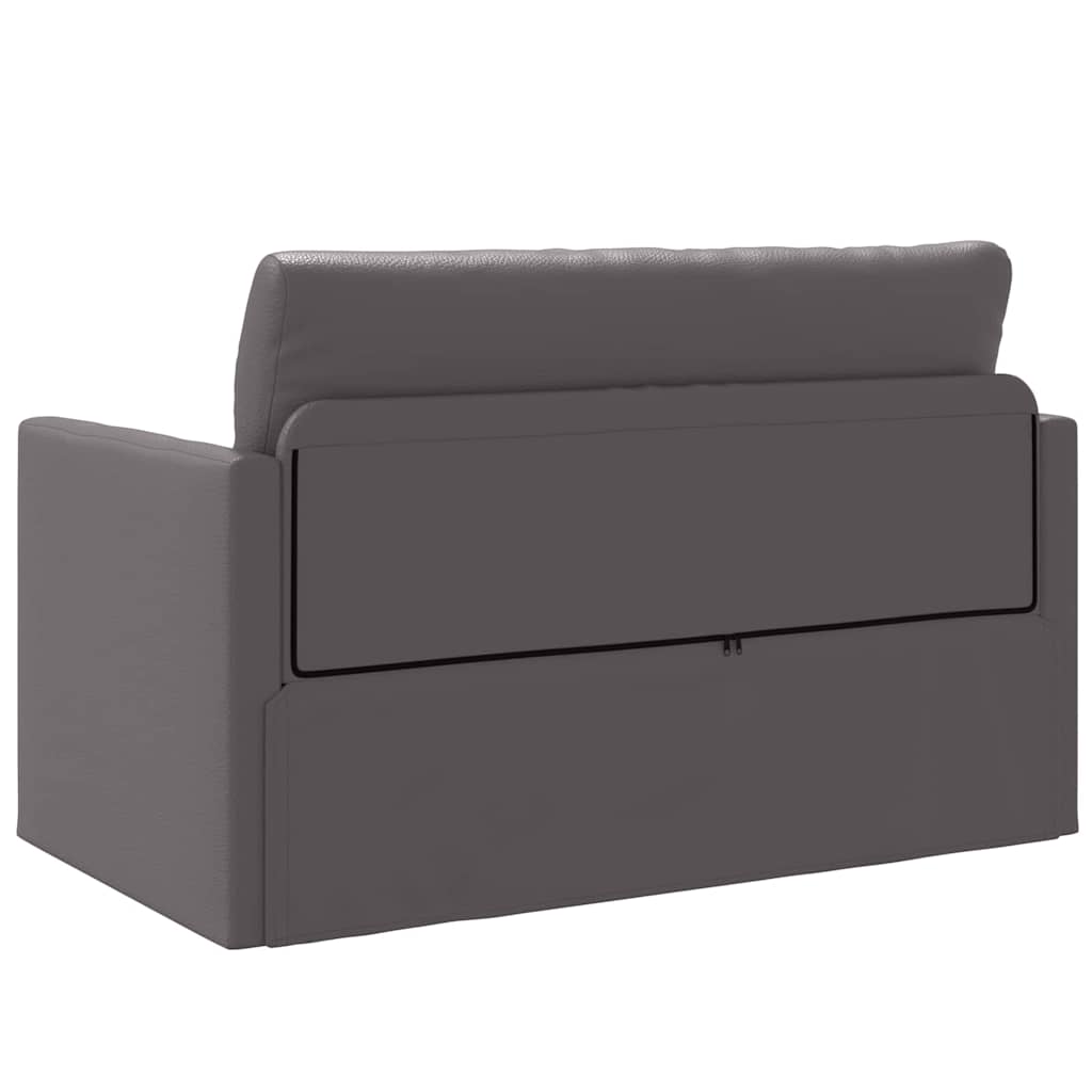 Sovesofa Grå 124 x 71 x 78 cm Kunstlæder