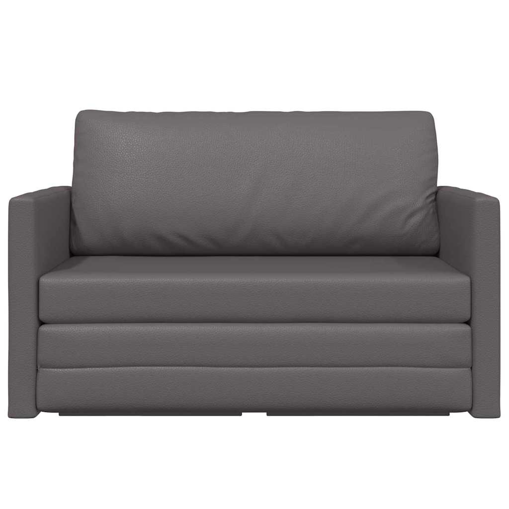 Sovesofa Grå 124 x 71 x 78 cm Kunstlæder