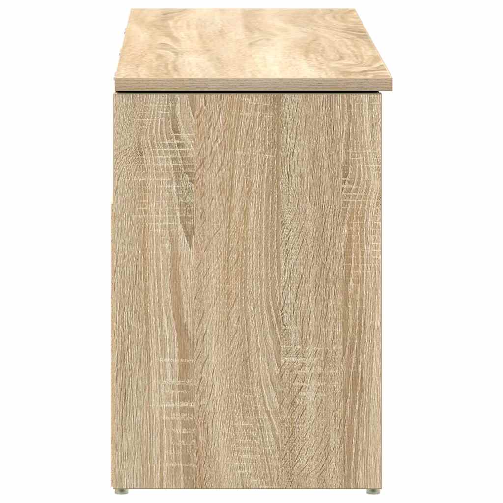 skobænk 102x30,5x45 cm konstrueret træ sonoma-eg