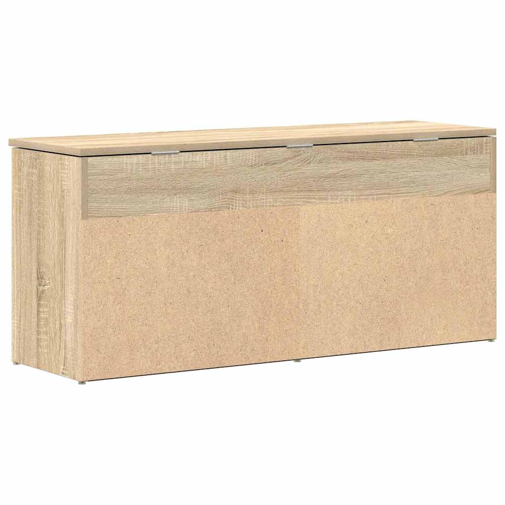 skobænk 102x30,5x45 cm konstrueret træ sonoma-eg