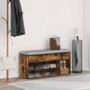 skobænk 102x30,5x45 cm konstrueret træ røget egetræsfarve
