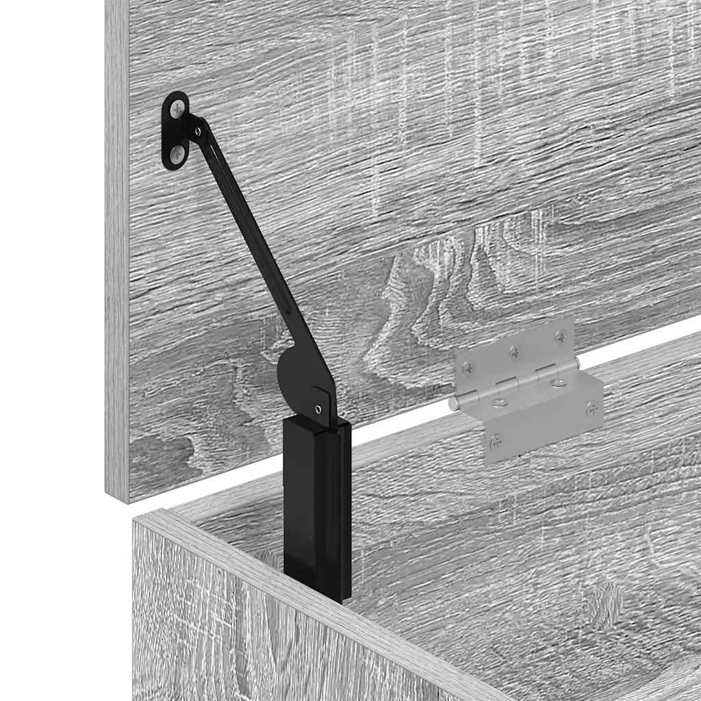 skobænk 102x30,5x45 cm konstrueret træ grå sonoma-eg