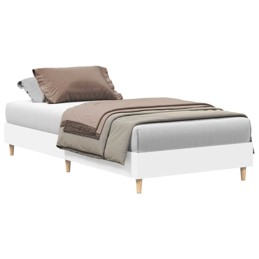 sengeramme uden madras 90x200 cm konstrueret træ hvid
