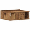 væghængt natbord 40x32x15 cm konstrueret træ gammelt træ-look - Flotthjem