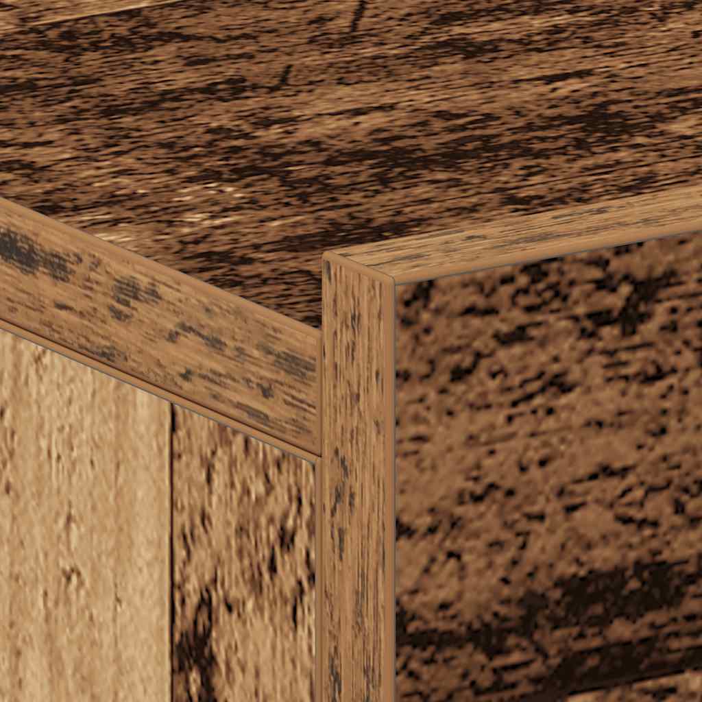 væghængt natbord 40x32x15 cm konstrueret træ gammelt træ-look - Flotthjem