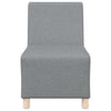 modulær sofa uden armlæn lysegrå 55 cm stof
