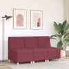 modulær sofa uden armlæn vinrød 55 cm stof