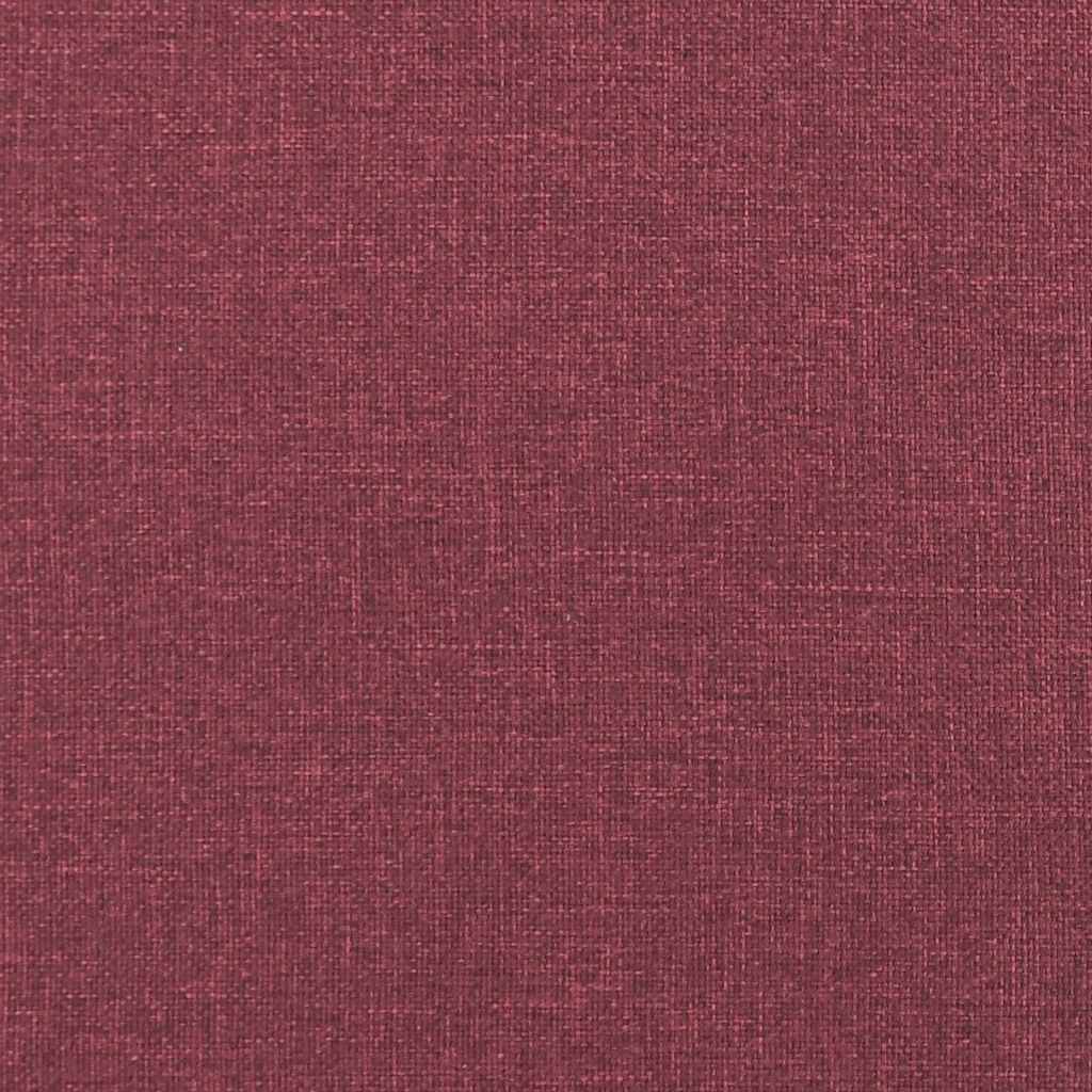modulær sofa uden armlæn vinrød 55 cm stof