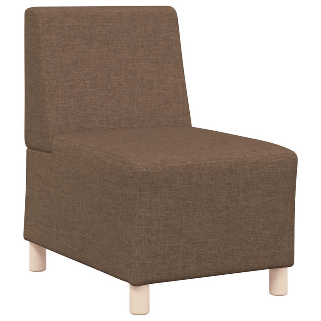 modulær sofa uden armlæn brun 55 cm stof