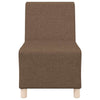 modulær sofa uden armlæn brun 55 cm stof