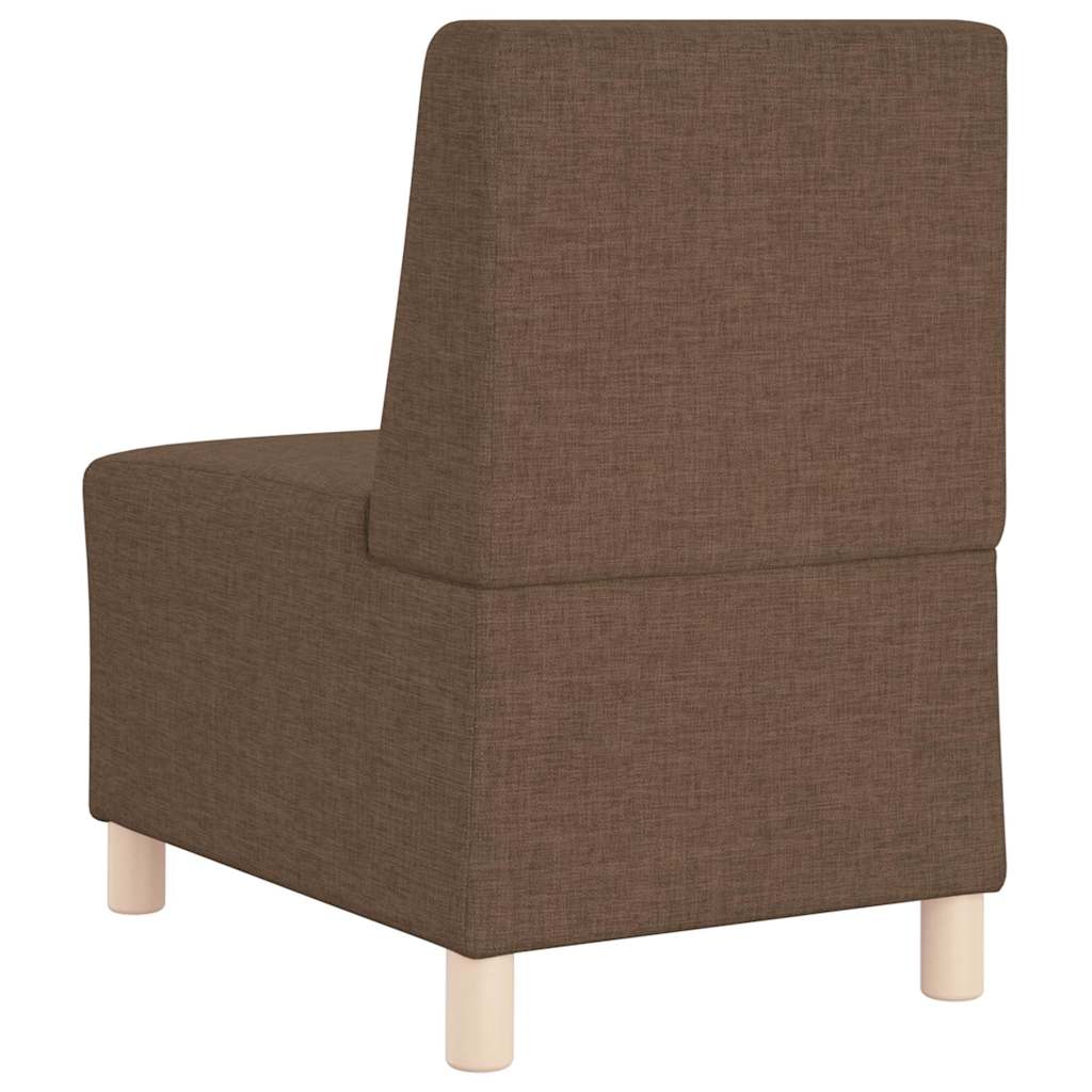 modulær sofa uden armlæn brun 55 cm stof