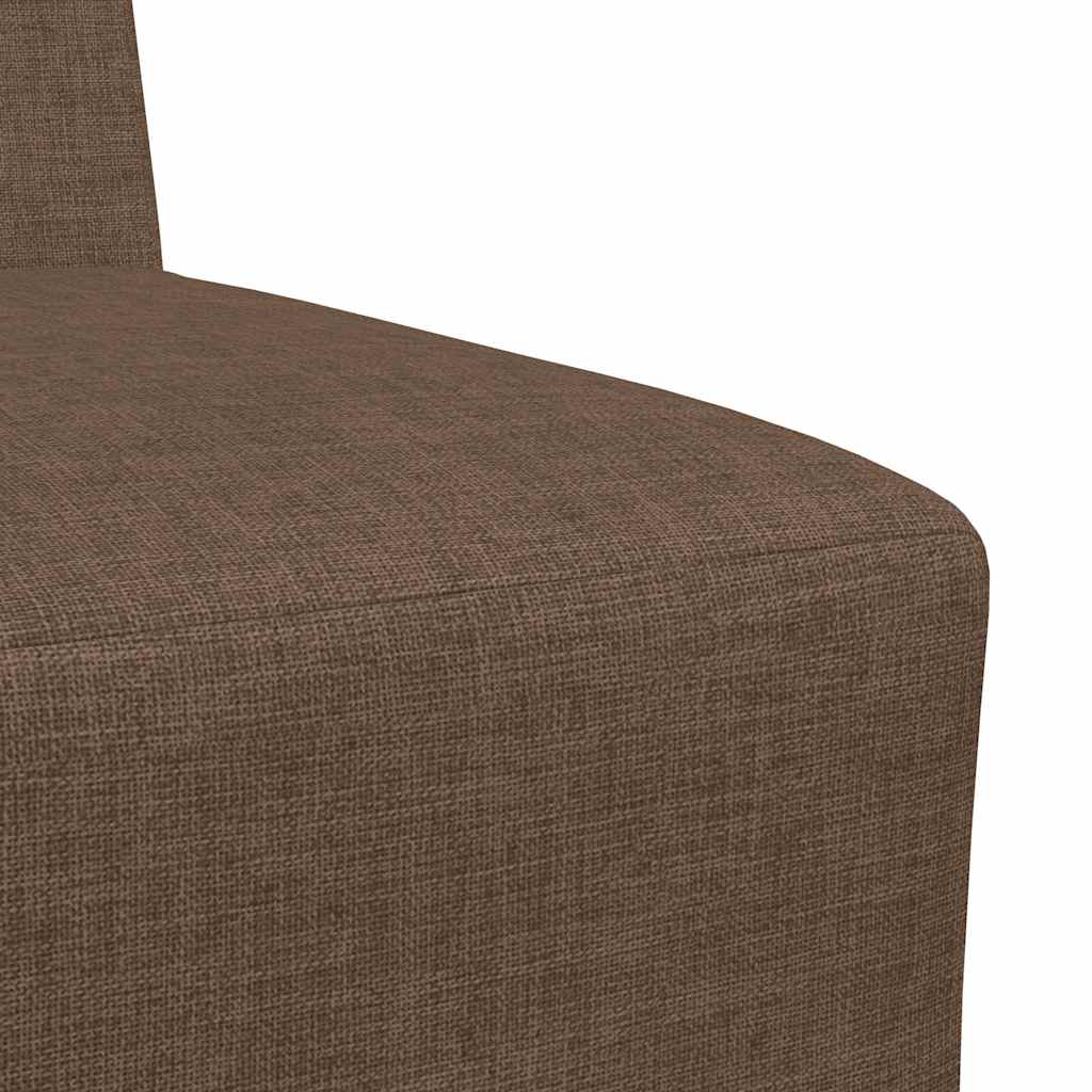 modulær sofa uden armlæn brun 55 cm stof