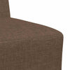modulær sofa uden armlæn brun 55 cm stof