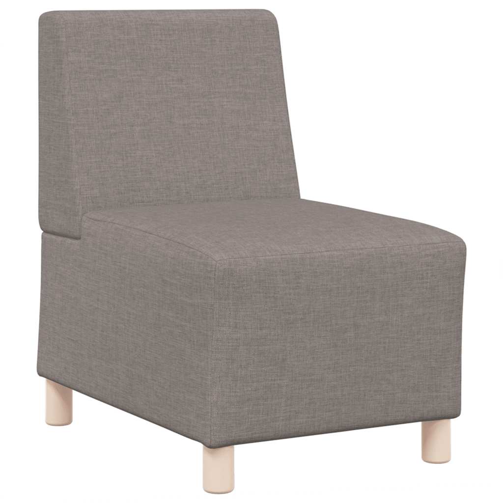 modulær sofa uden armlæn taupe 55 cm stof