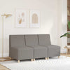 modulær sofa uden armlæn taupe 55 cm stof