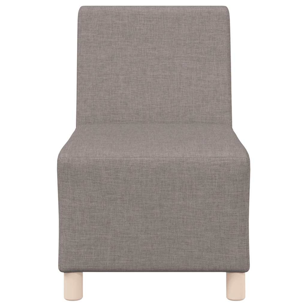 modulær sofa uden armlæn taupe 55 cm stof